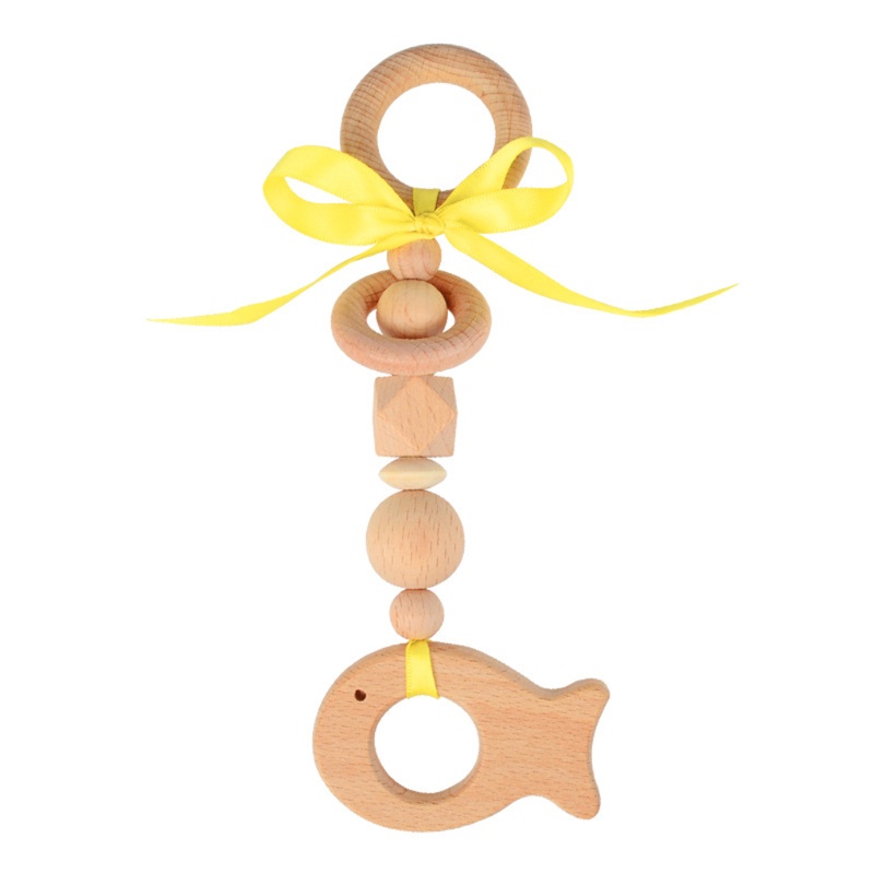 Đồ Chơi Treo Giường Ngủ Em Bé Bằng Gỗ Có Chuông Xinh Xắn
