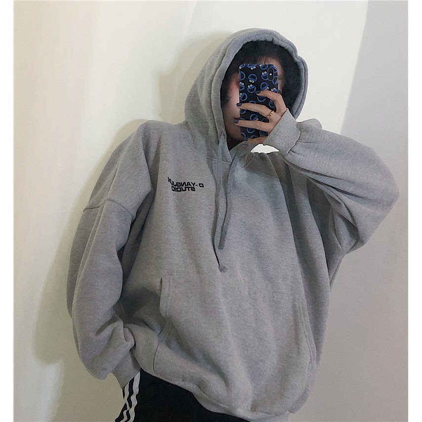 Áo hoodie nữ form rộng, áo hoodie nữ oversize có mũ trơn màu đi chơi đi học thời trang ulzzang hàn quốc | BigBuy360 - bigbuy360.vn