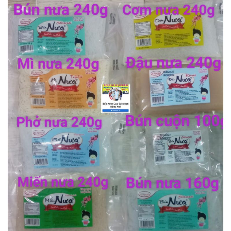 [Mã GROSALE2 giảm 8% đơn 150K] Cơm nưaBúnmìđậu phở miến nưa ăn kiêng giảm cân, tiểu đường