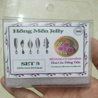 Dụng cụ làm thạch 3D Bộ 5 kim hoa cúc