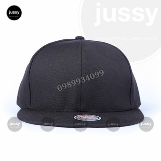 MŨ SNAPBACK TRƠN ĐEN FORM ĐẸP