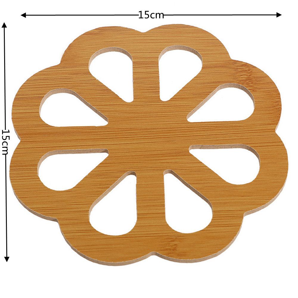 Tấm Lót Bàn Ăn Bằng Sợi Gỗ Chịu Nhiệt Chống Trượt Chống Bỏng Dễ Thương