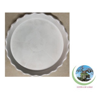 Đĩa lót chậu tròn khía Phi 13cm - #049C#