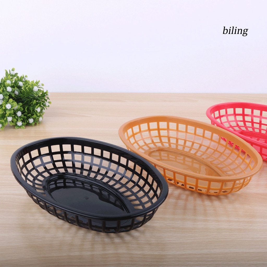 Set 12 Rổ Nhựa Đựng Bánh Mì / Thức Ăn Nhanh Thiết Kế Đục Lỗ Cho Nhà Bếp