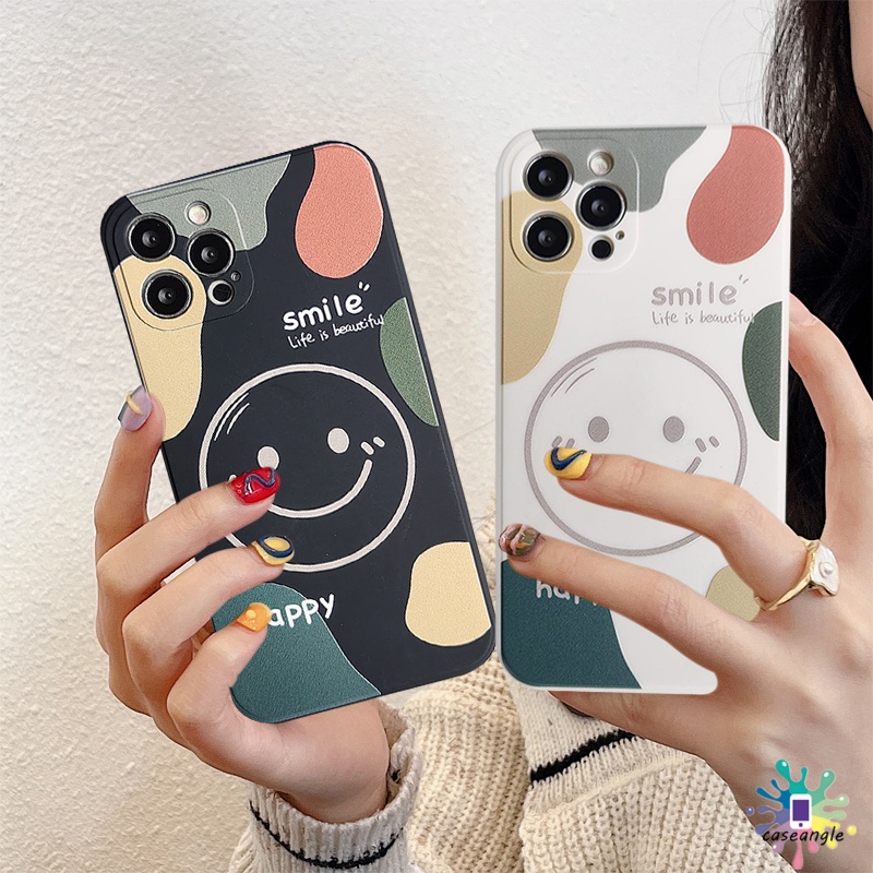 Ốp Điện Thoại Hình Mặt Cười Cho Samsung A13 A33 A53 A03 A11 A31 A51 A71 A12 A22 A32 A52S A72 A21S A50 A50S A03S A30S A10S A20S M12 M22 M22 M32 M11