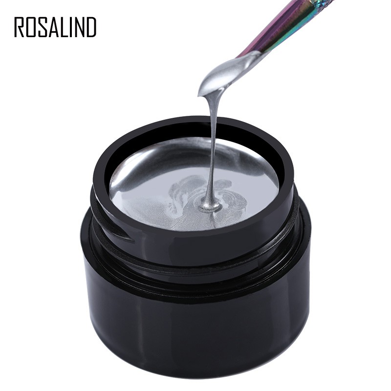 ❀ROSALIND❀ 5ml Gel kim loại sơn sáng cho các thiết kế nghệ thuật móng tay đèn LED / đèn UV