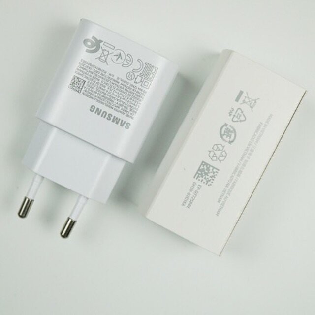 Bộ Sạc Nhanh 25W Samsung Note10/Note20/A70/A71/A80/A90/S20/S20Ultra CHÍNH HÃNG Cổng Type C - Hàng ZIN BÓC MÁY, BH 6 T