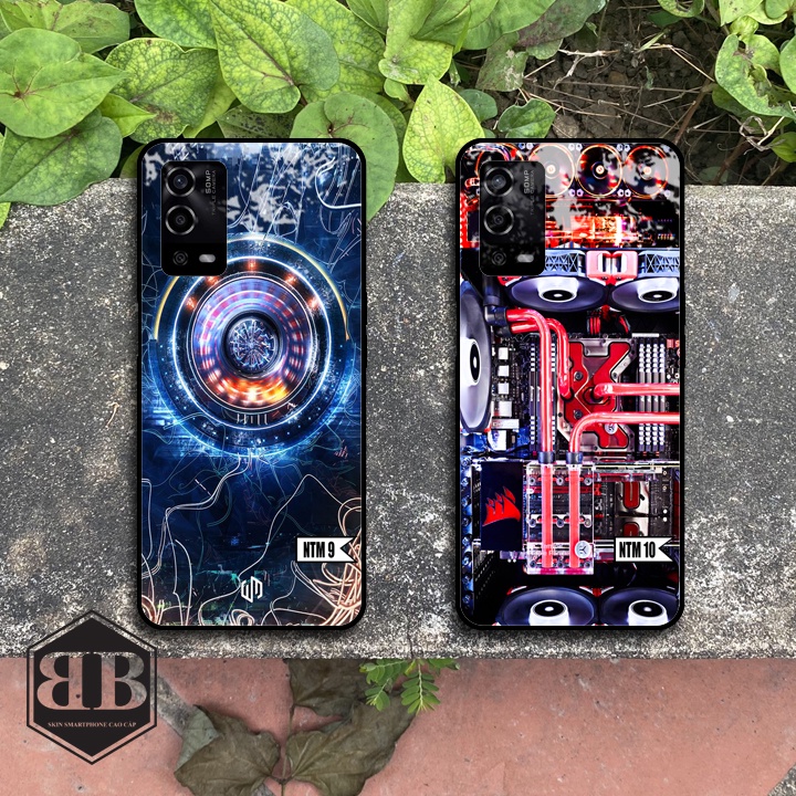 ỐP LƯNG KÍNH CƯỜNG LỰC OPPO A55 phong cách cá tính