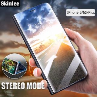 Bao da điện thoại trong suốt nắp lật độc đáo cho IPhone 6 6S Plus