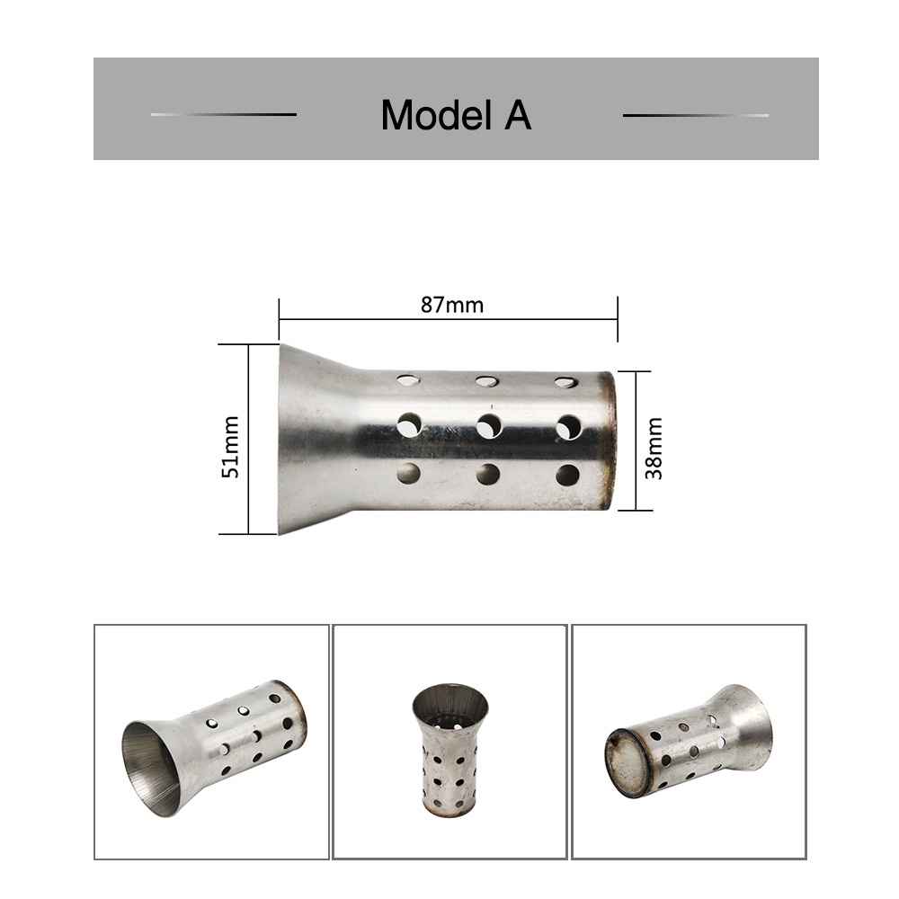 Bộ Giảm Thanh 51 / 60MM Cho Ống Pô Xe Ô Tô