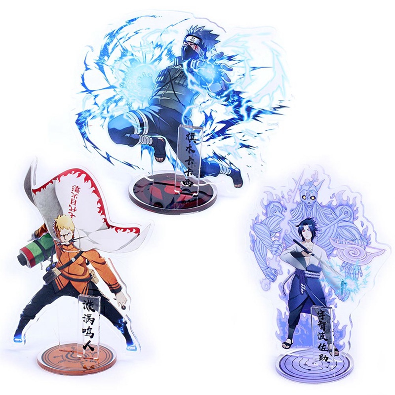 Mô Hình Nhân Vật Uzumaki Naruto Đứng Được 2 Mặt 15cm