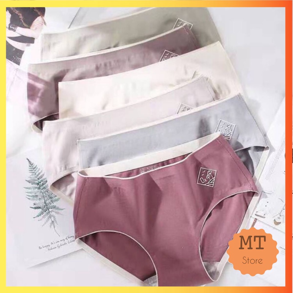 Combo 10 Quần lót nữ O2 Cotton Ép Không Đường May