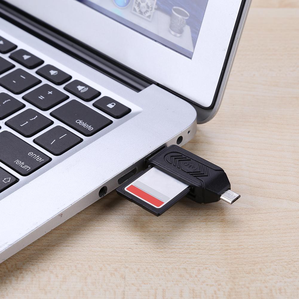 Bộ điều hợp đọc thẻ USB2.0 OTG TF/SD 2 trong 1 đa năng