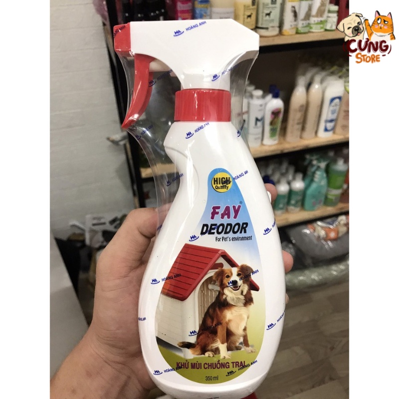 Xịt khử mùi chuồng, trại 350ml Fay Deodor hiệu quả, loại bỏ mùi triệt để