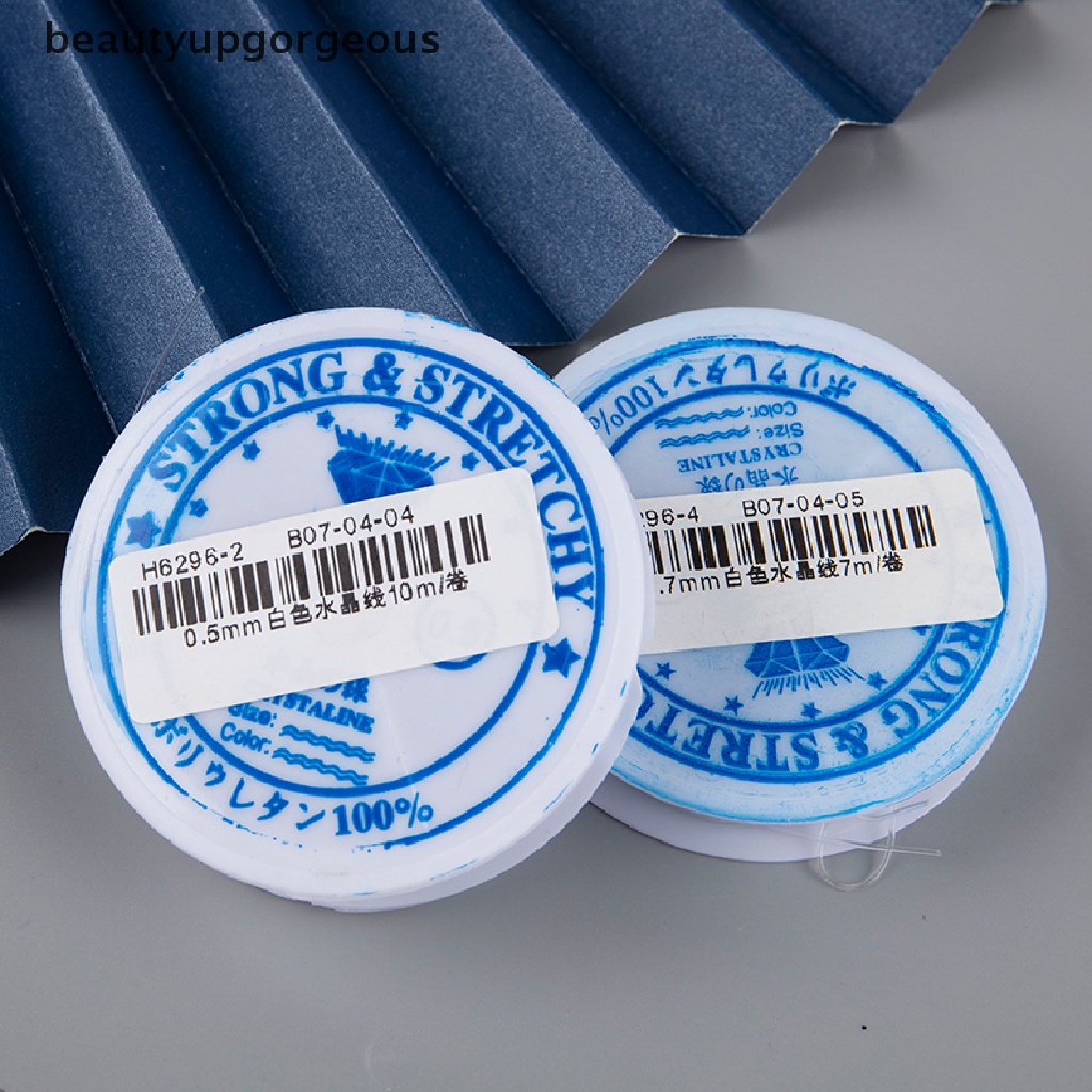 Cuộn Dây Cước Xỏ Hạt Pha Lê Trắng Trong Suốt Co Giãn Tốt Làm Trang Sức