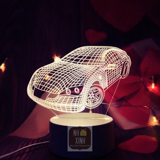 Đèn ngủ 3D OTO ,XE HƠI đèn trang trí, quà tặng sinh nhật, quà tặng tình yêu