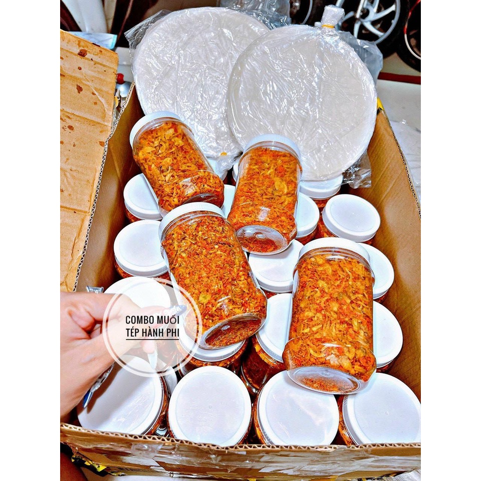 Combo bánh tráng muối tép bơ