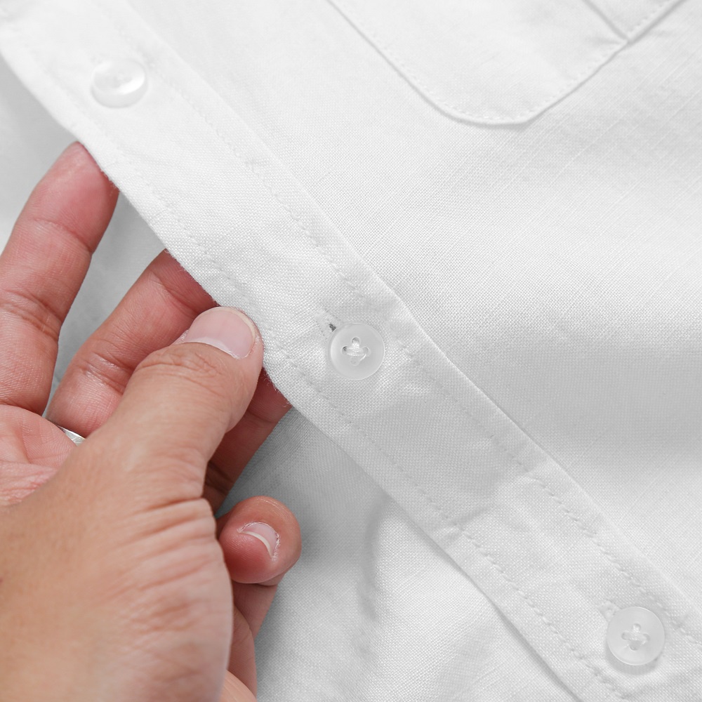 Áo Sơ Mi Nam Dài Tay GU CHẤT, Vải Đũi ( Linen ) Cao Cấp Thoáng Mát, Thiết Kế Cổ Tàu Có Túi Sang Trọng - GUD12