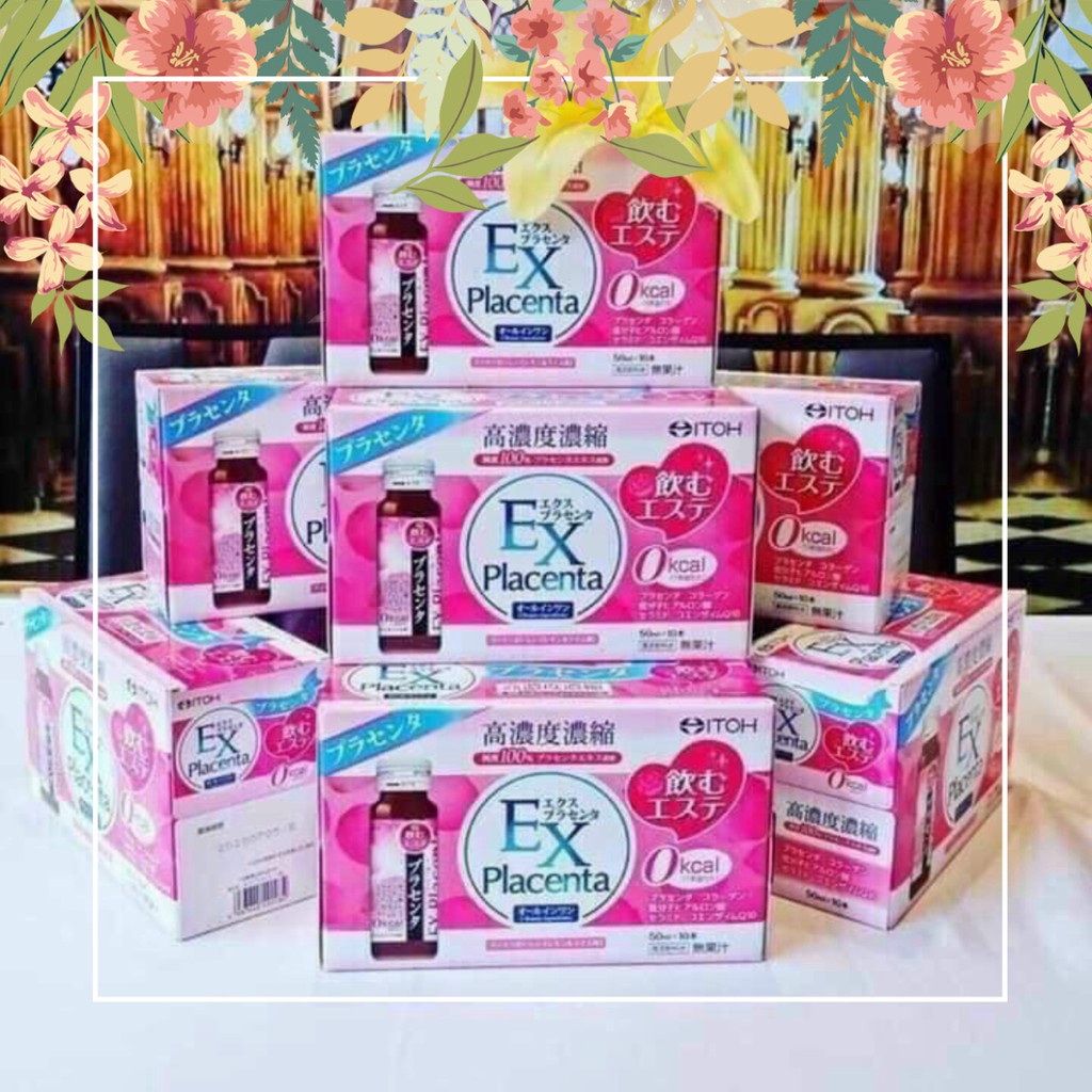 Nước Collagen Eitoh EX Placenta 10 lọ x 50ml Số 1 Nhật Bản