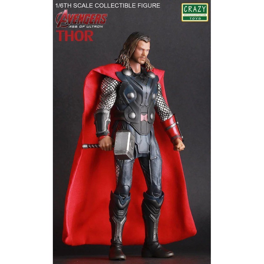 Mô Hình Nhân Vật Thần Sấm Thor Phim Marvel Avengers Age Of Ultron Cỡ 1 / 6