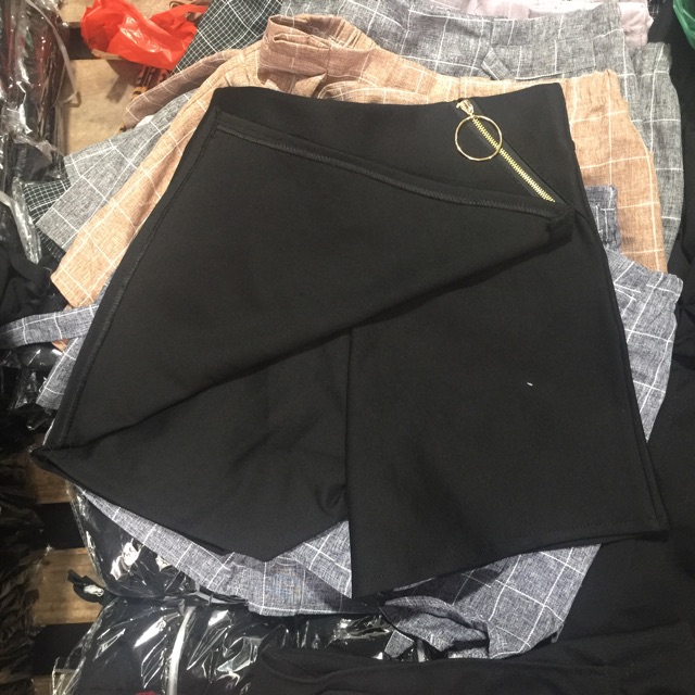 Quần giả váy xẻ Katun hàng xưởng Hanna chất umi ( XẢ XẢ )