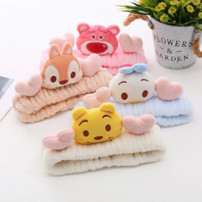 Băng đô cài tóc tiện lợi khi rửa mặt, trang điểm, tẩy trang siêu dễ thương