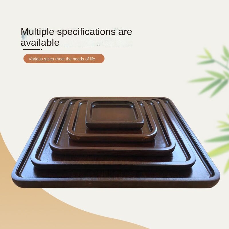 Khay Đựng Trà/Trái Cây/Bánh Mì/Đồ Nướng Bằng Gỗ Cây Óc Chó Màu Sắc