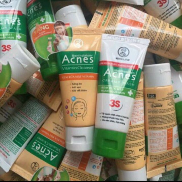 Sữa rửa mặt acnes 50g 2 màu