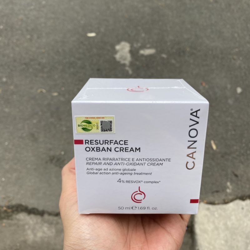 Kem phục hồi cho da lão hóa, nám Canova Resurface Oxban Cream 50ml