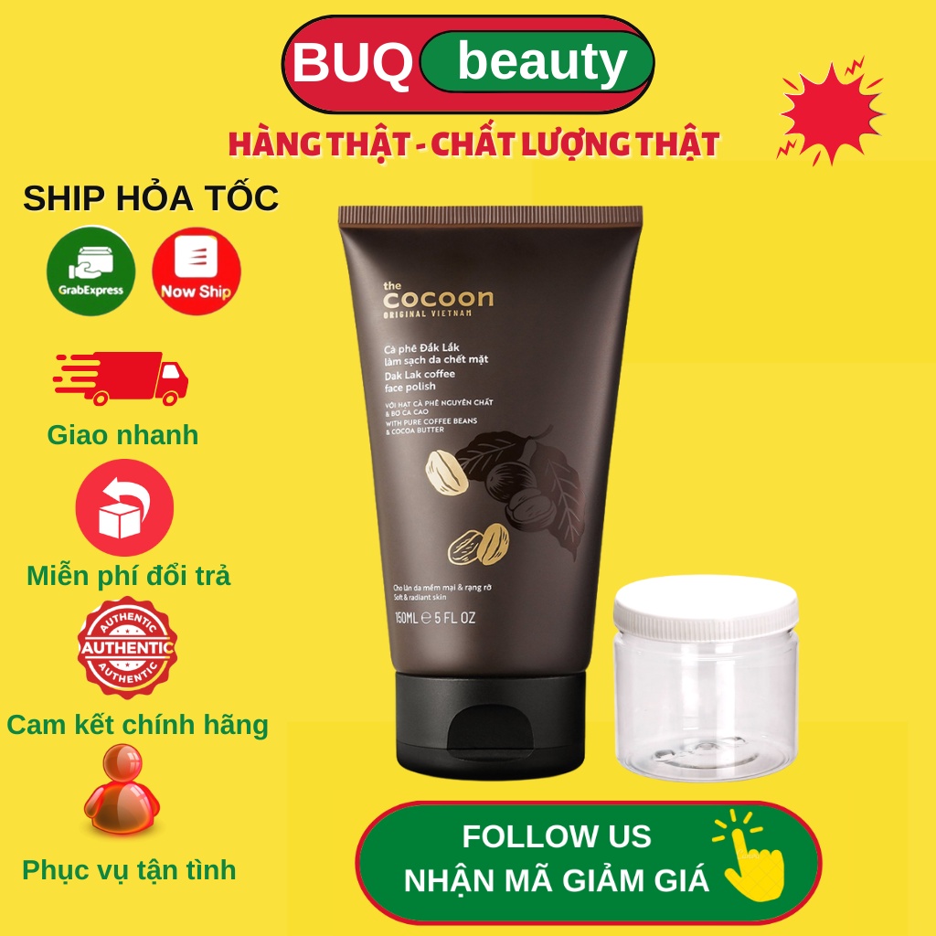Tẩy Tế Bào Chết Da Mặt Cà Phê Đắk Lắk Cocoon