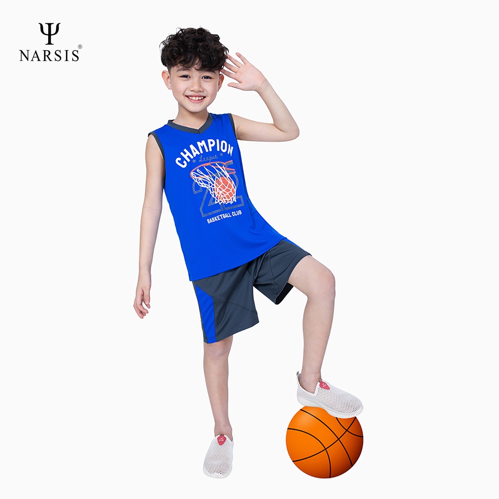 Bộ ba lỗ bé trai nhiều màu Narsis KE1026 KE1027 KE1028  chất liệu Polyester cao cấp không giữ nước cao cấp