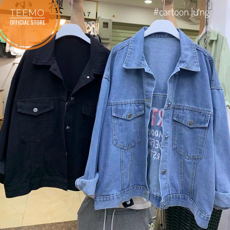 Áo khoác jean unisex form rộng(Có sẵn/ảnh thật)
