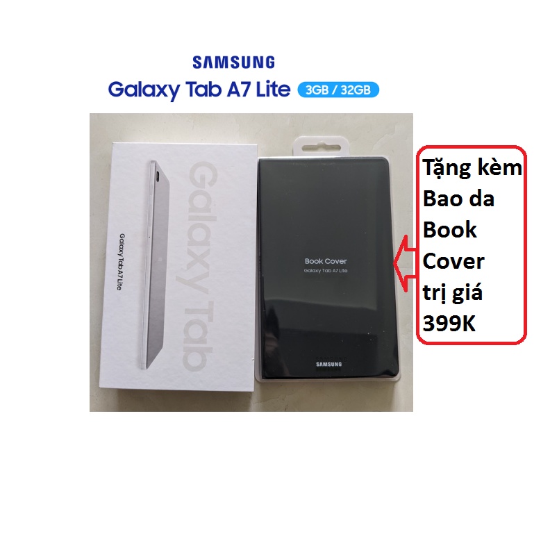 [Chính hãng] Máy tính bảng Samsung Galaxy Tab A7 Lite (SM-T225) 3G/32G. Hỗ trợ 1 sim 4G và 1 thẻ nhớ