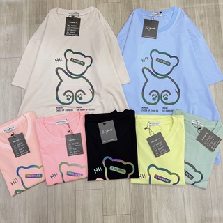 Áo thun phản quang gấu hi unisex