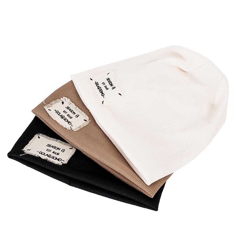 Mũ beanie LINJW phong cách Hip hop chất liệu dệt kim thời trang Thu Đông