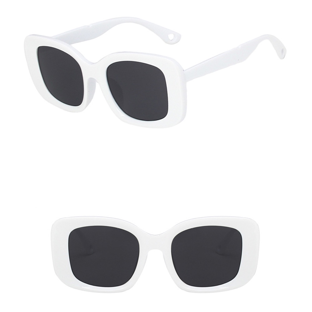 Kính Mát Tròng Vuông Gọng Lớn Trong Suốt Chống Tia UV400 Phong Cách Cổ Điển Thời Trang Cho Nam Và Nữ