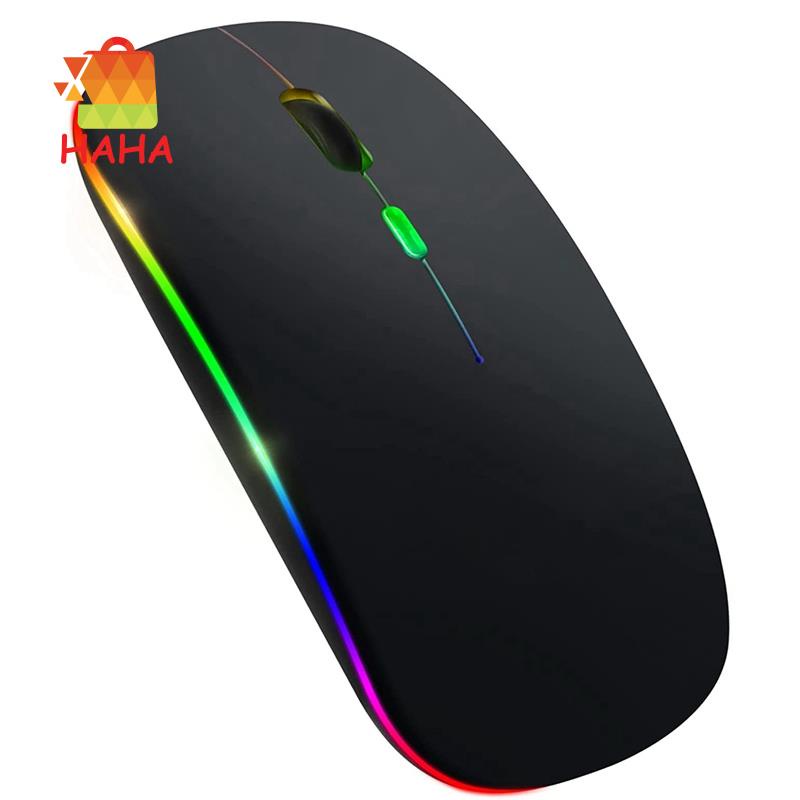 Chuột Quang Không Dây Bluetooth 5.1 2.4G Có Đèn LED Dùng Để Chơi Game