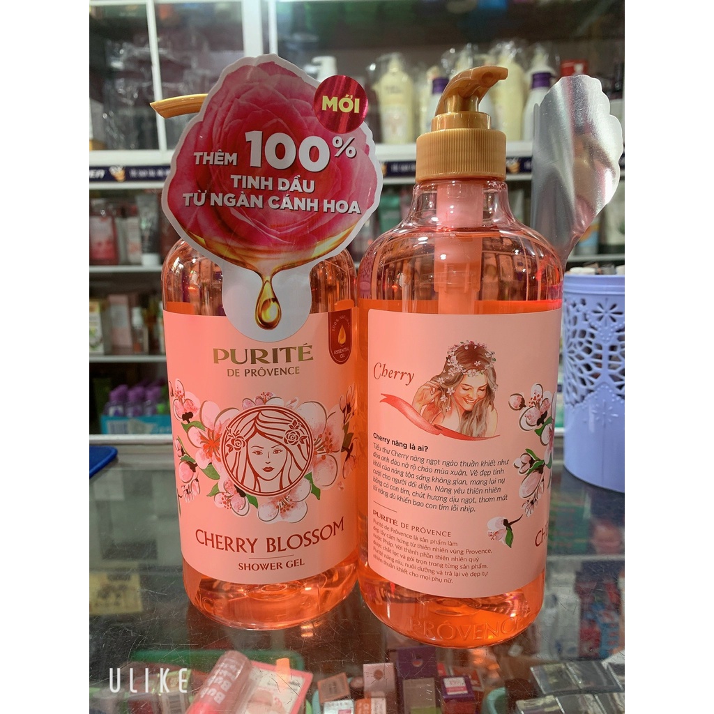 Sữa Tắm PURITE PROVENCE  HƯƠNG Hoa Anh Đào 850ml