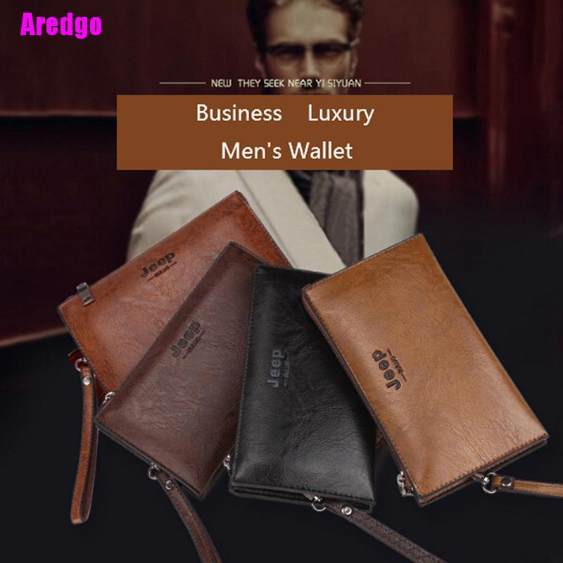 Ví da JEEP BULUO dáng dài thời trang cho nam