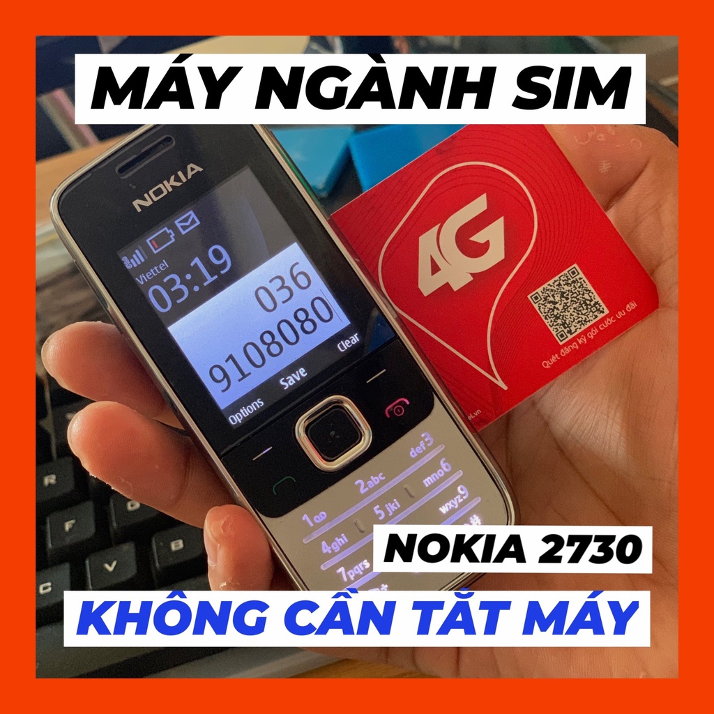 Máy Ngành Sim 2730 3G Thay Sim Không Cần Tắt Máy