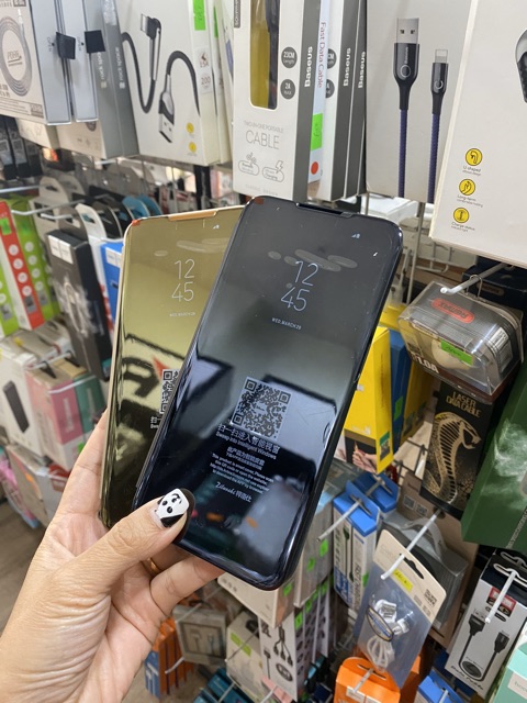 [Mã ELFLASH5 giảm 20K đơn 50K] Bao da Oppo A1k/A5s/A7/F9/F11pro tráng gương | BigBuy360 - bigbuy360.vn