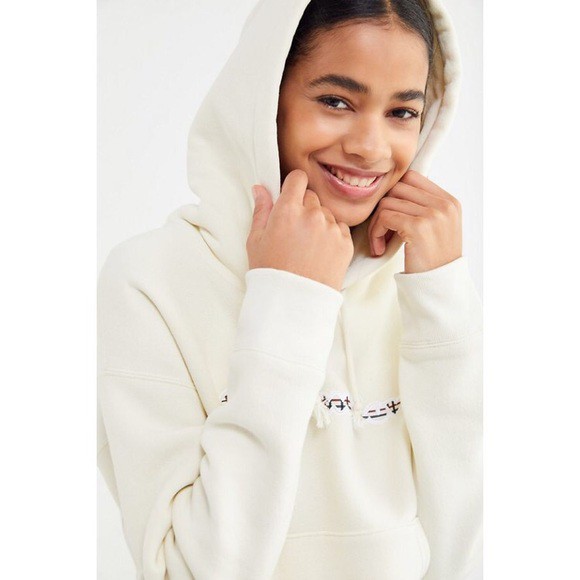 Áo hoodie nỉ Champion UO Plaid Script Hoodie 102018  550093