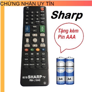 Điều khiển tivi Sharp,Remote điều khiển tivi Sharp RM-L1046 Hàng tốt