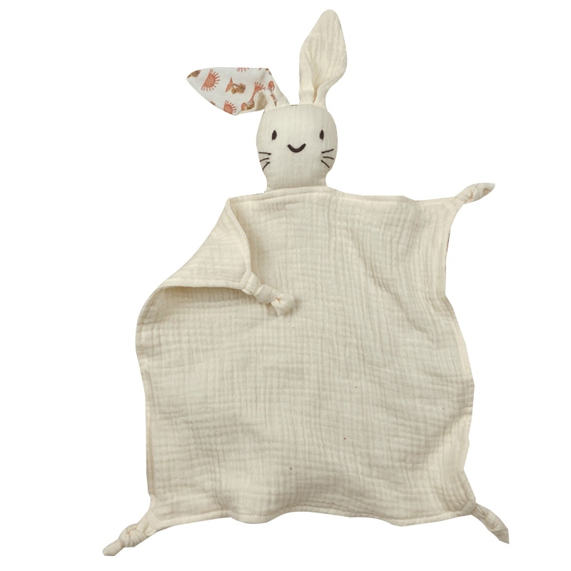 Chăn Bằng Cotton Mềm Mại Hình Thú Nhồi Bông An Toàn Cho Bé
