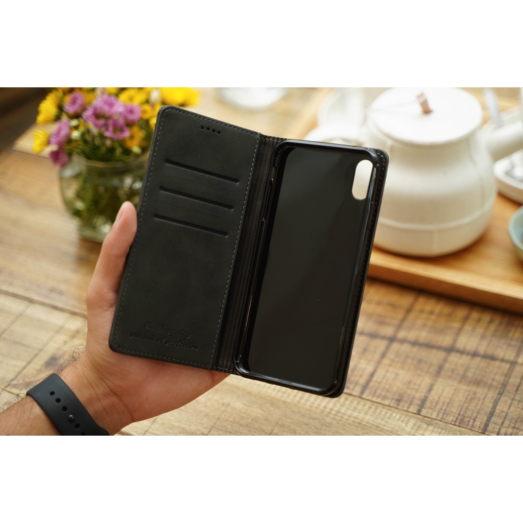 Bao da iPhone X/Xs/Xs Max/XR/11/11Pro/11 Pro Max/12/12 Pro/12 Pro Max cao cấp