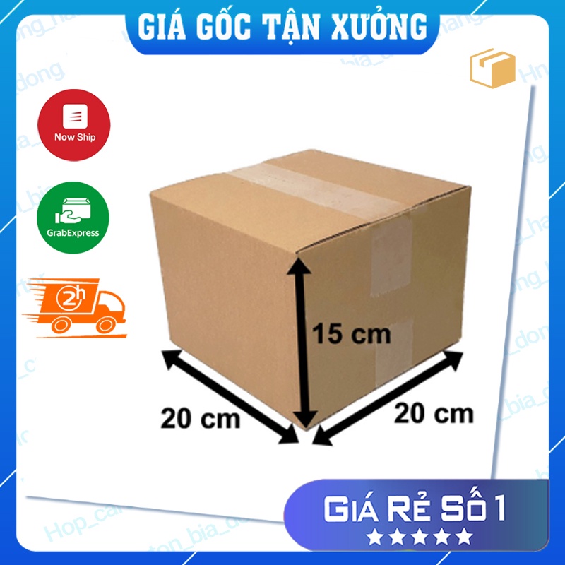 COMBO 1000 Thùng carton đóng hàng,thùng giấy 20x20x15.