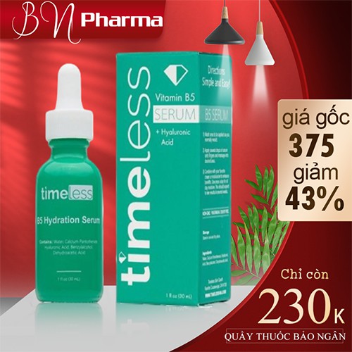 Serum Timeless B5 Tinh chất Timeless Vitamin B5 + Hyaluronic Acid ( 30mL )