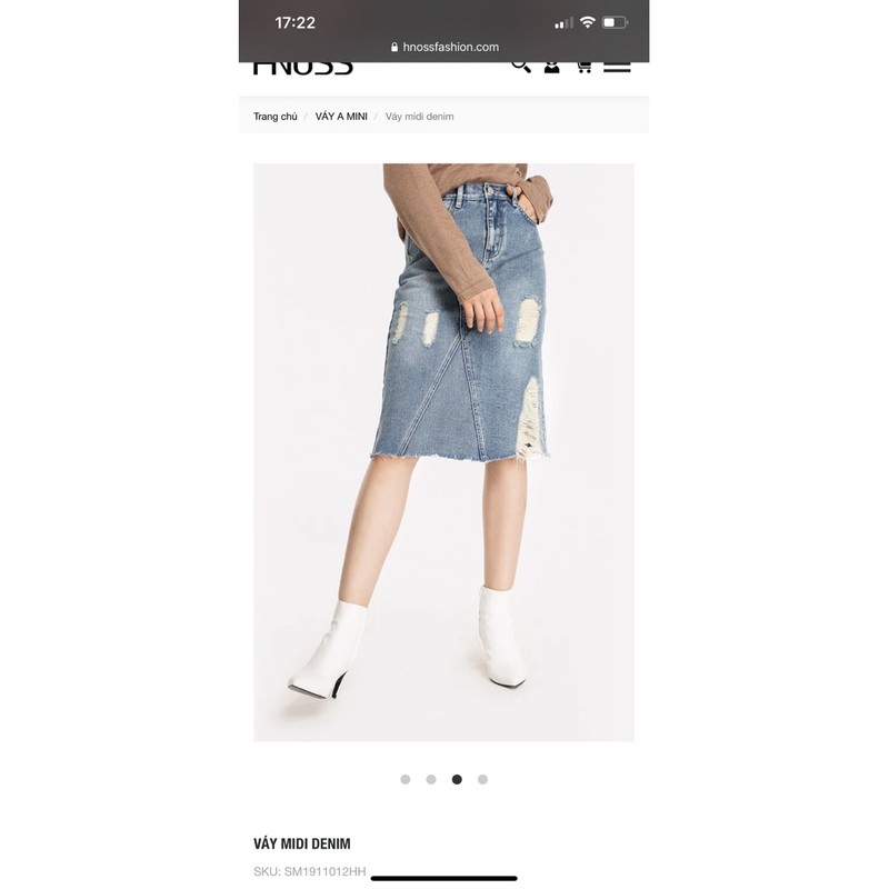 Pass chân váy jean Hnoss size M | BigBuy360 - bigbuy360.vn