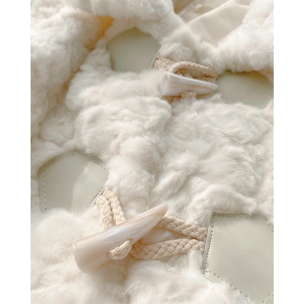 Áo khoác lông ulzzang mềm Đà Lạt phong cách Hàn Quốc