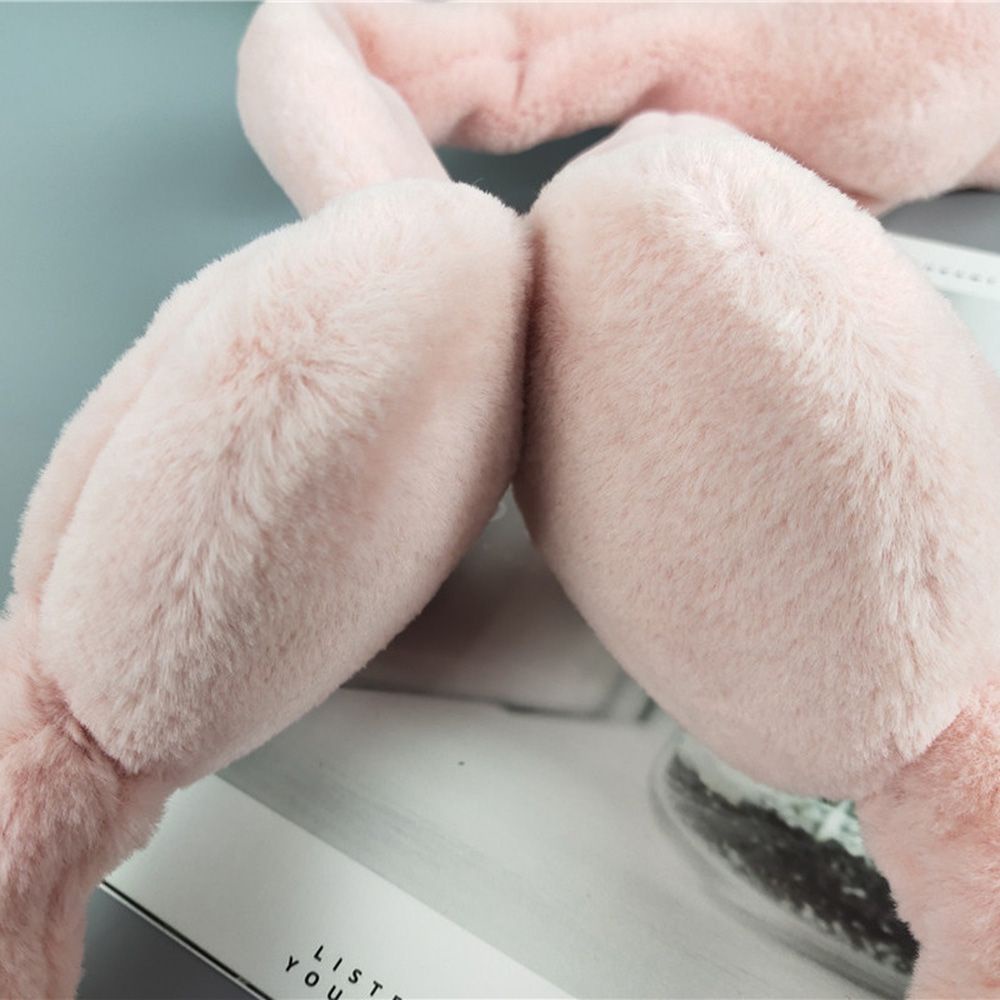 Băng Đô Lông Nhung Giữ Ấm Tai Thỏ Hoạt Hình Dễ Thương Nhiều Màu Sắc